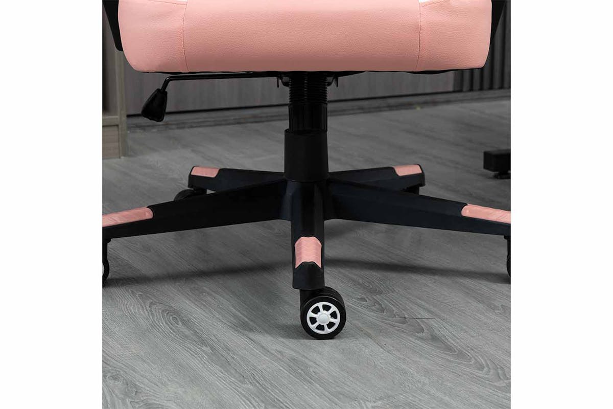 Vinsetto Ergonomic Gaming Chair | Pink/White-6