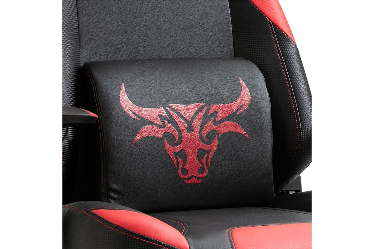 Vinsetto Reclining Gaming Chair with Footrest | Red/Black-6