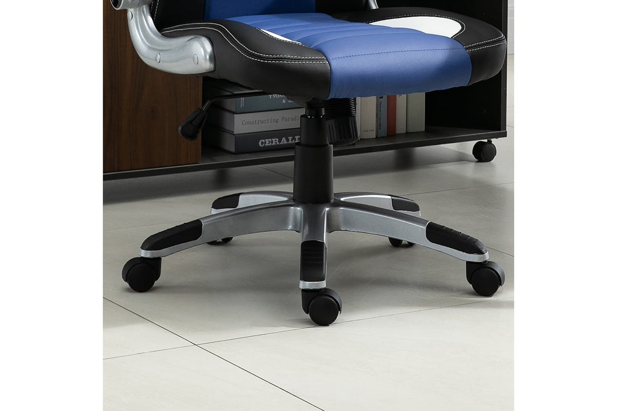 Homcom Racing Gaming Chair | Blue/Black-5