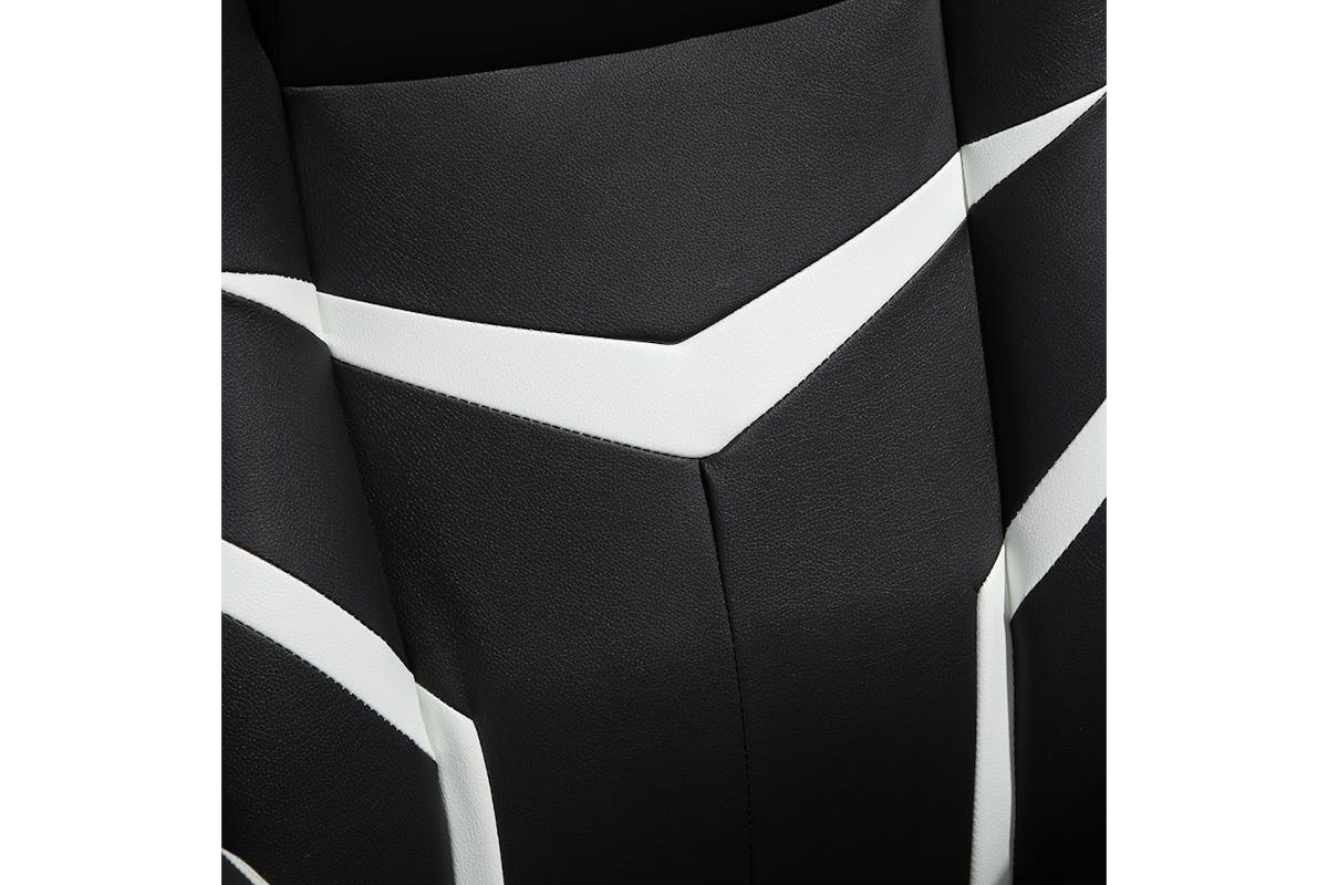Vinsetto Adjustable Height Gaming Chair | Black/White-6