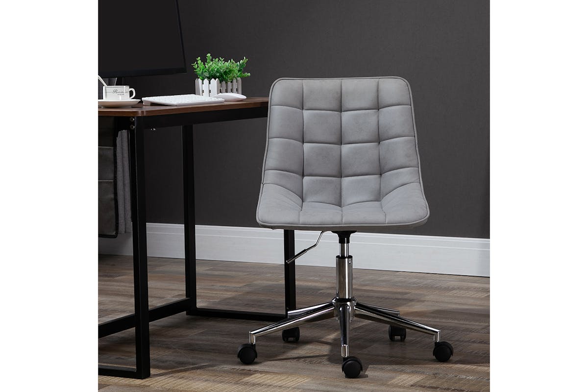 Vinsetto Armless Office Chair | Grey-2