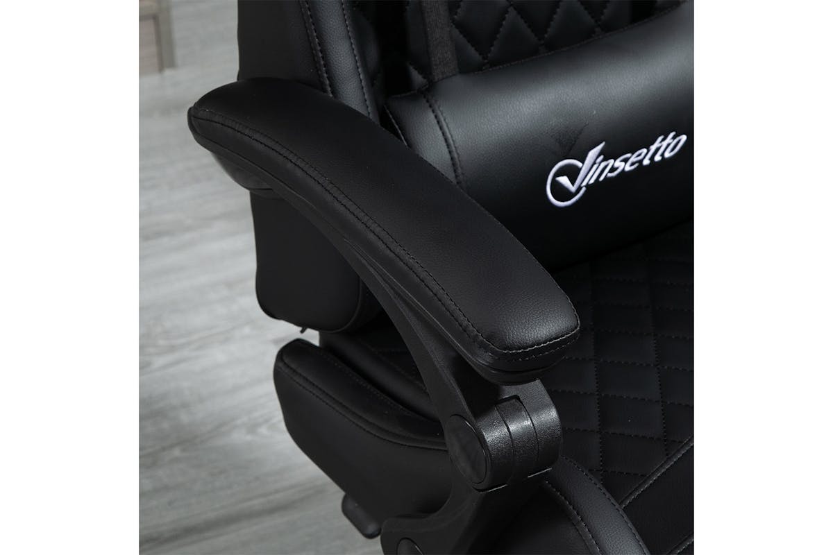 Vinsetto Gaming Chair with Footrest | Black-5