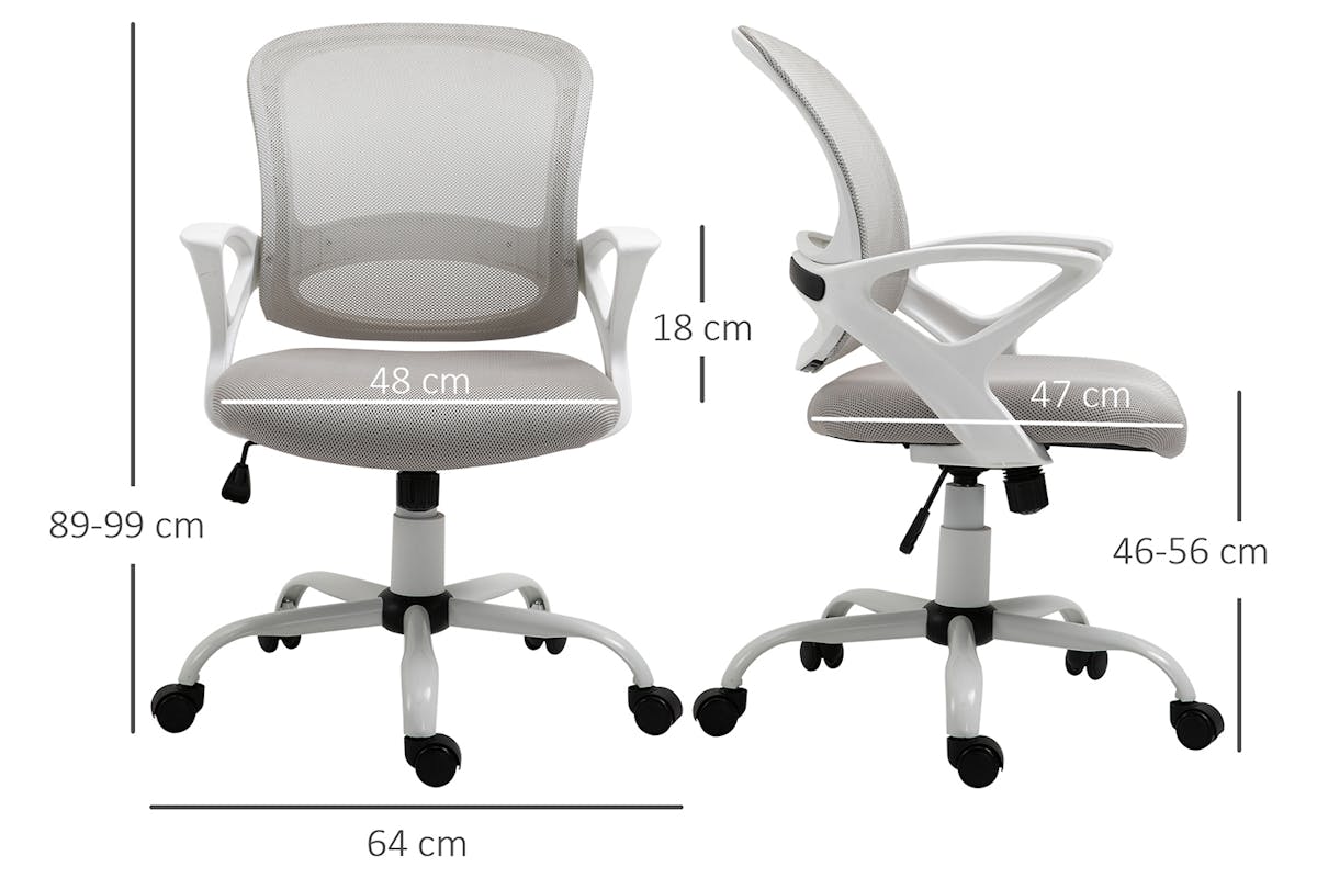 Vinsetto Mesh Study Chair | Grey-8