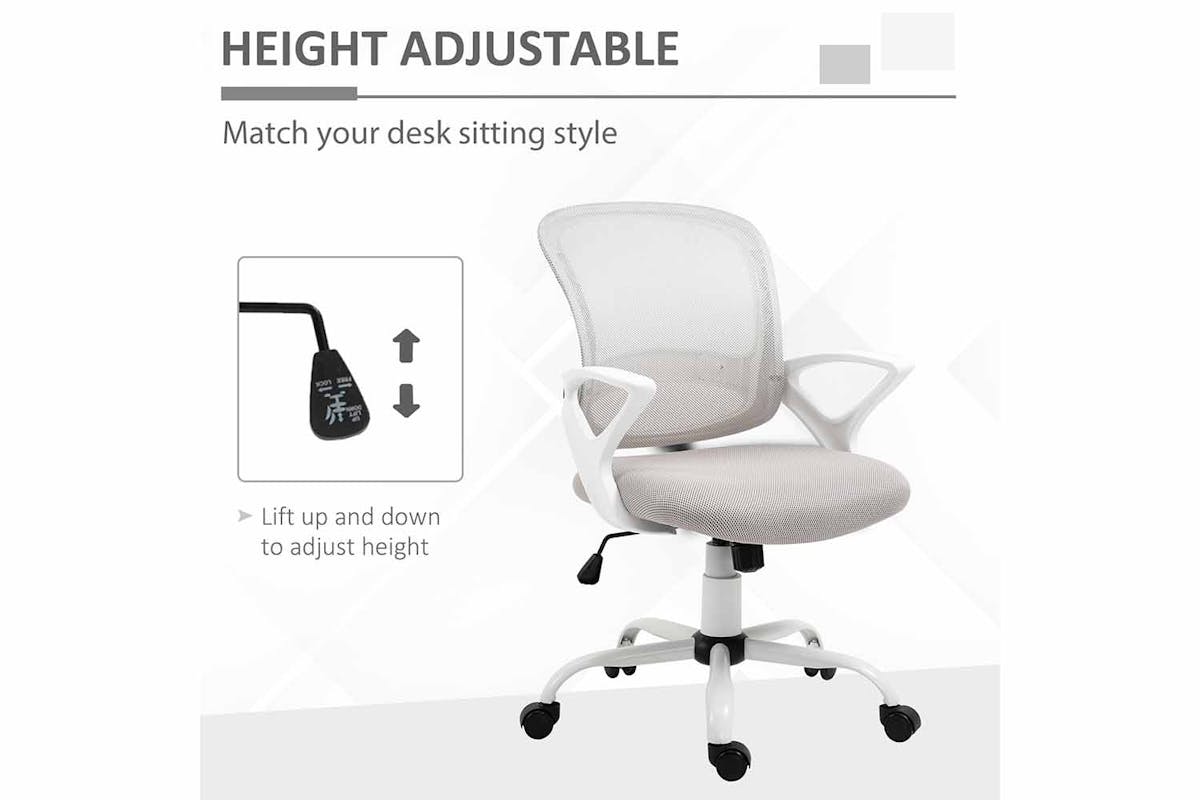 Vinsetto Mesh Study Chair | Grey-3