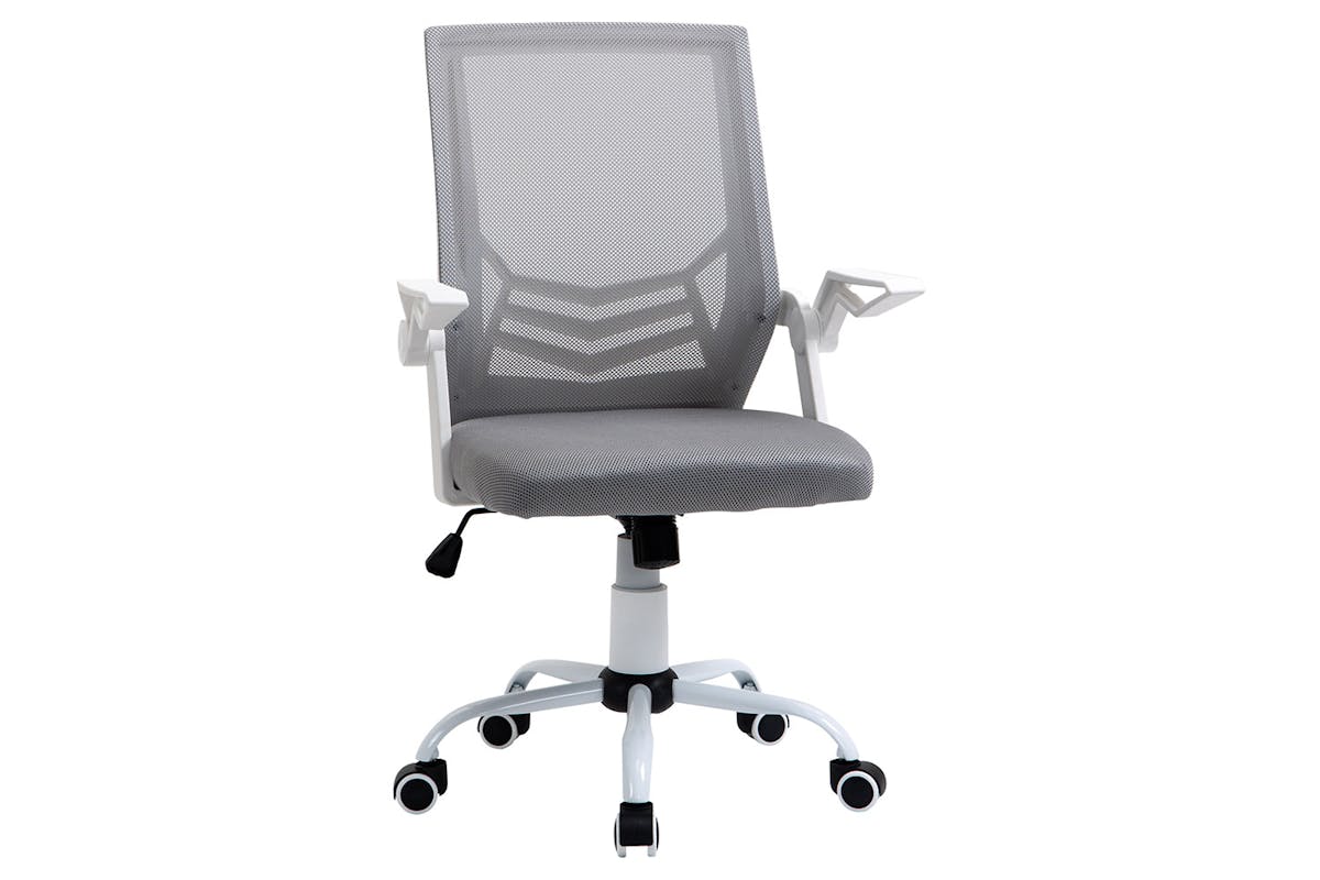 Vinsetto Office Chair with Lumbar Support | Grey/White