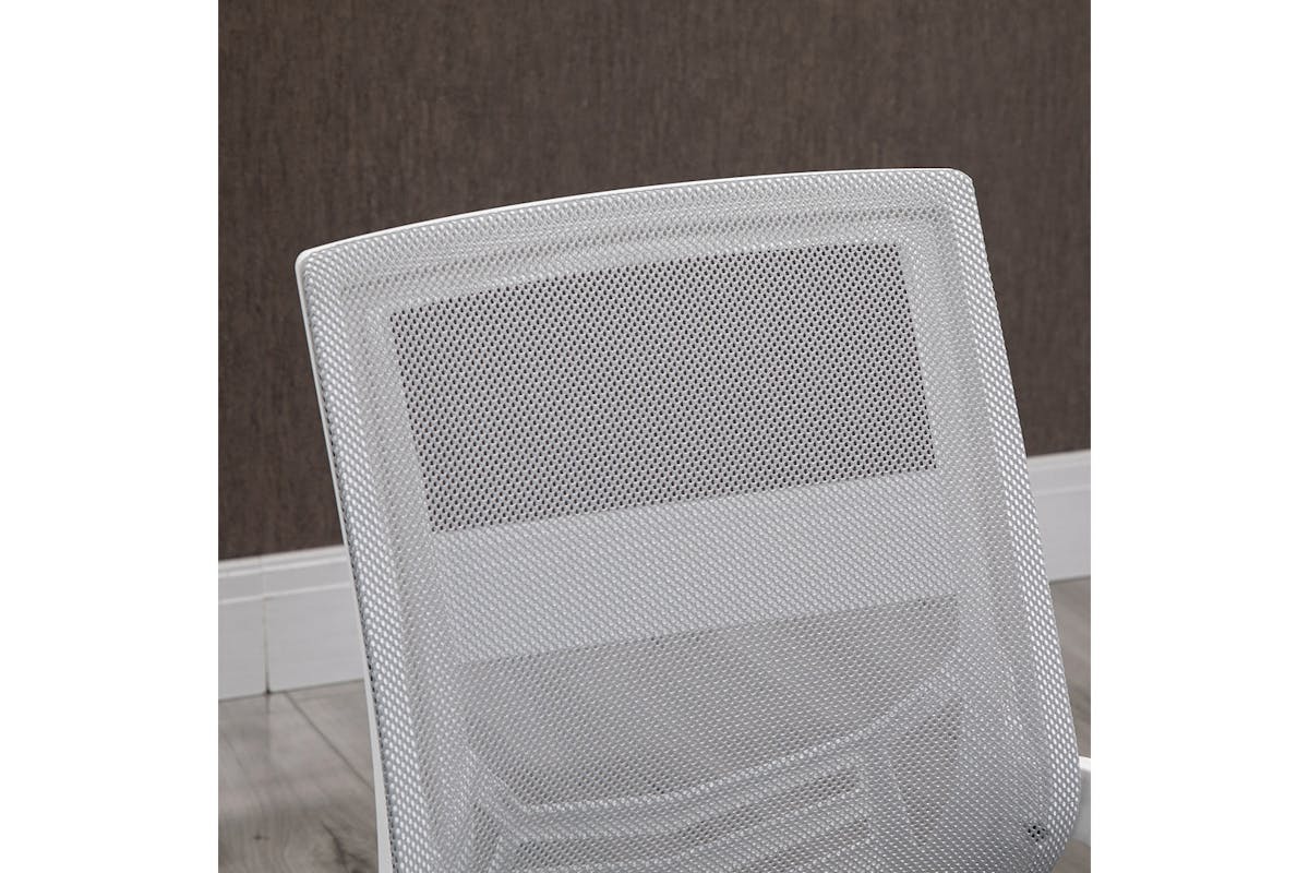 Vinsetto Office Chair with Lumbar Support | Grey/White-6