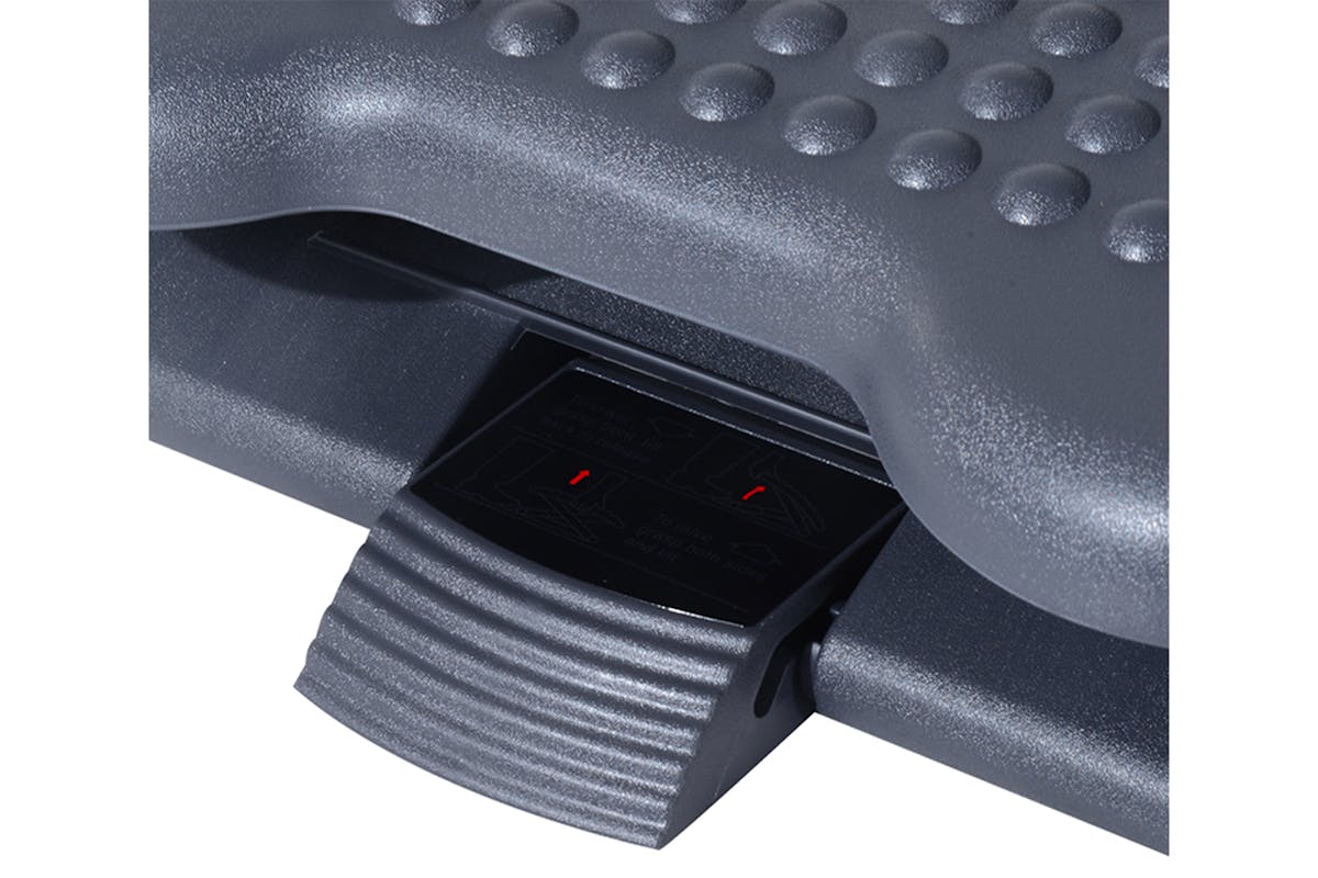 Homcom Foot Rest for Under Desk | Grey/Black-3