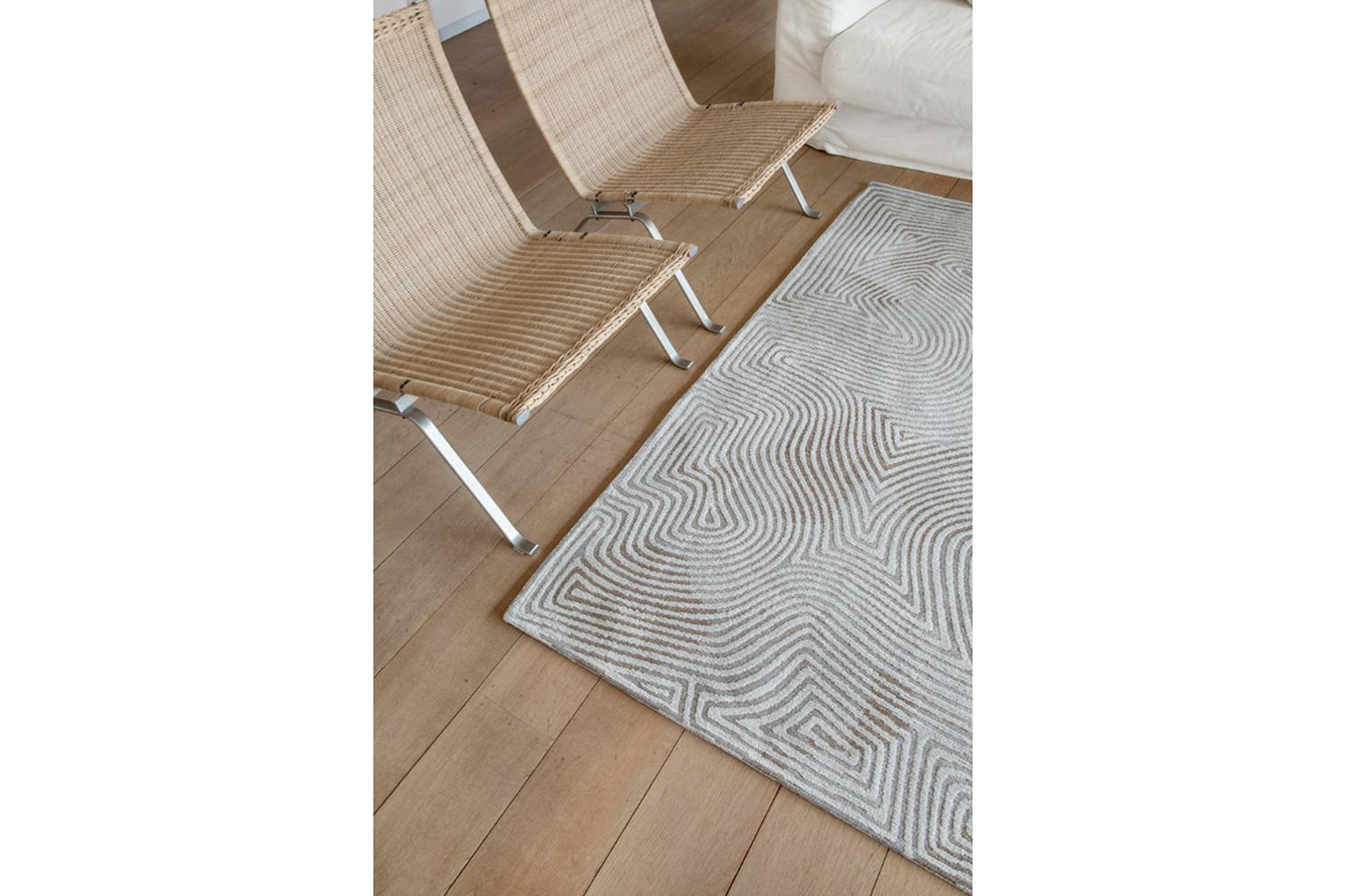 Louis De Poortere | Coral Indoor Eco Rug | Oyster White | 170 x 240 cm-11