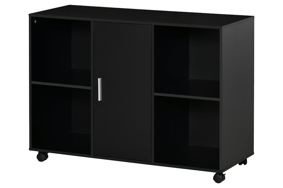 Vinsetto Mobile Filing Cabinet Printer Stand with E1 Particle Board | Black
