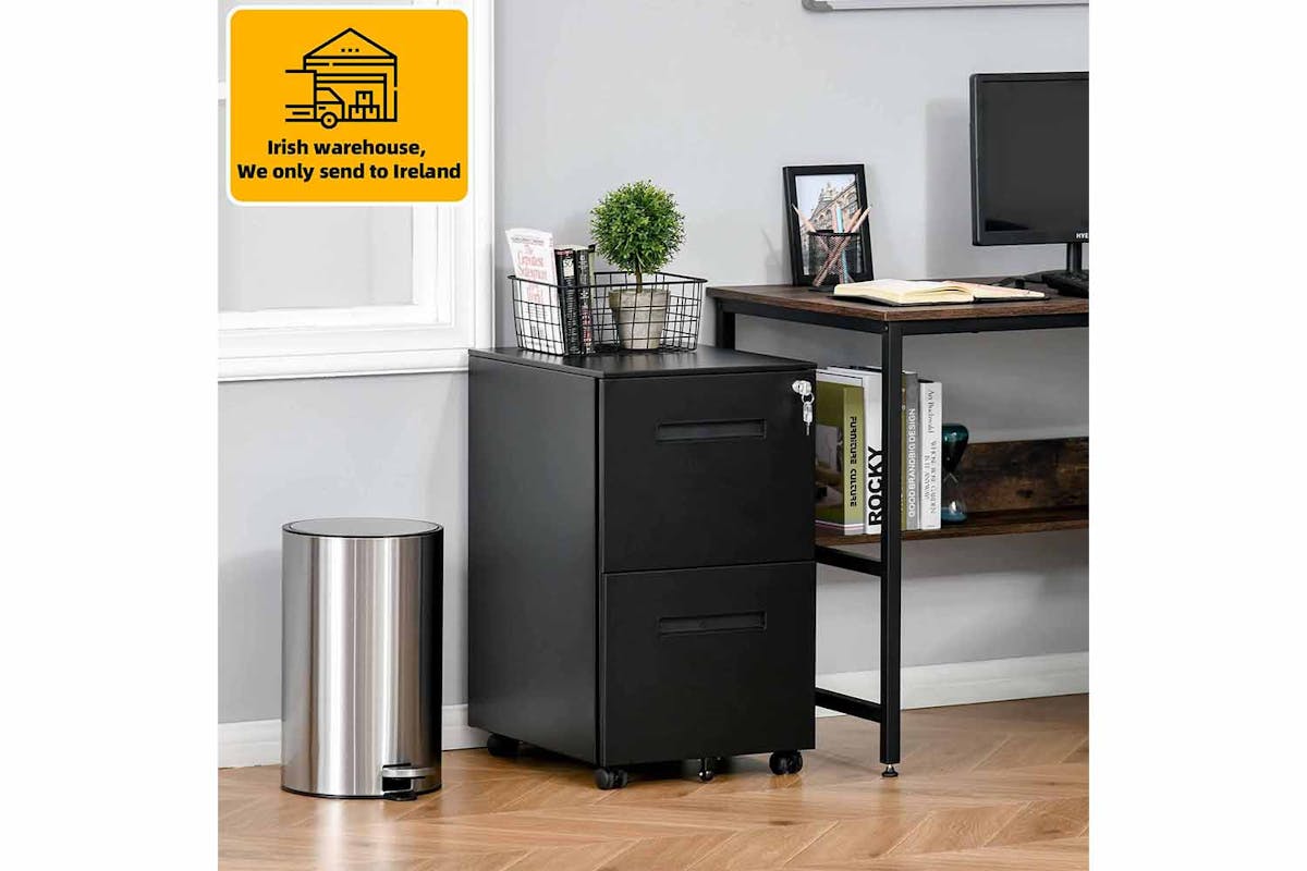 Homcom Vinsetto Filing Cabinet | Black-2