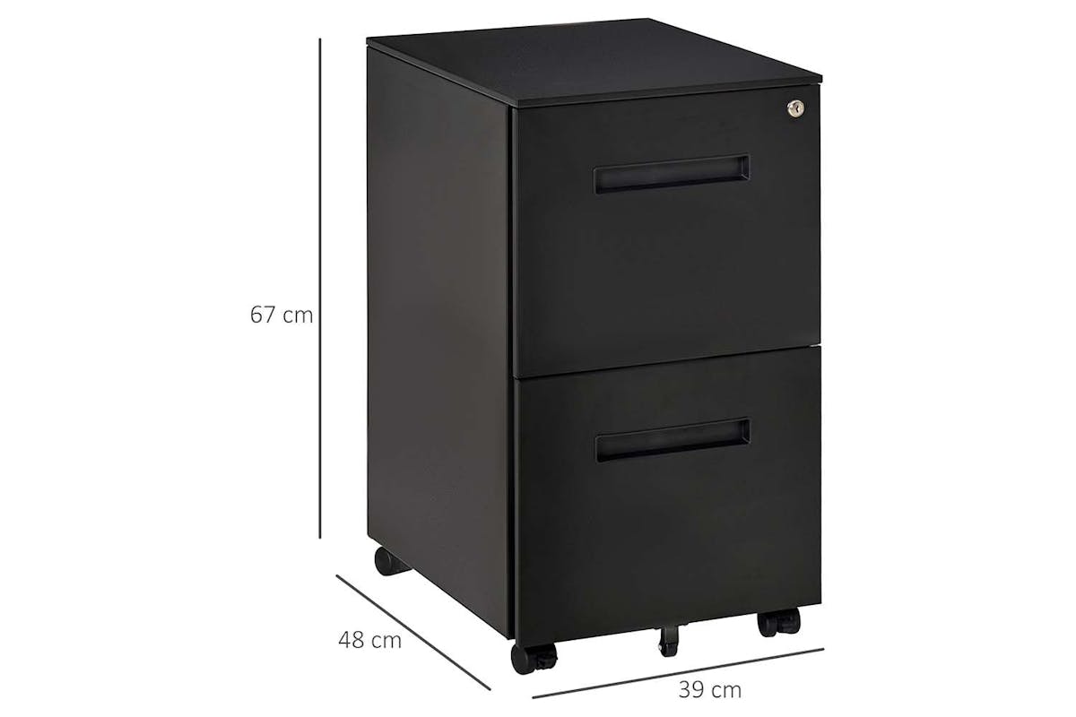 Homcom Vinsetto Filing Cabinet | Black-6