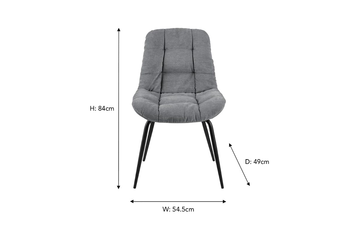 Kirsty Dining Chair | Grey-8