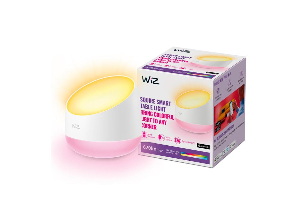 Wiz Squire Smart Dual Zone Table Lamp | White-12