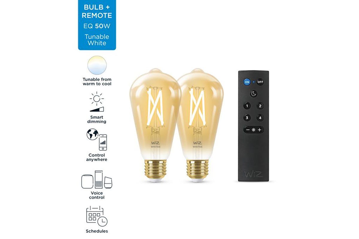 Wiz ST64 E27 Filament Amber Bulbs with WiZmote | 2 Piece of Pack-3