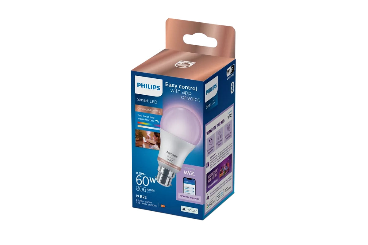 Philips B22 Smart LED RGB A60 Bulb-2