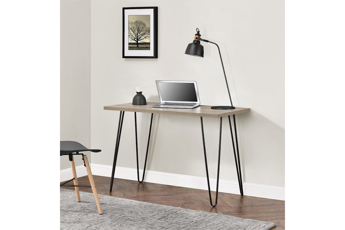 Dorel Home Office Owen Retro Desk - Rustic Oak-5