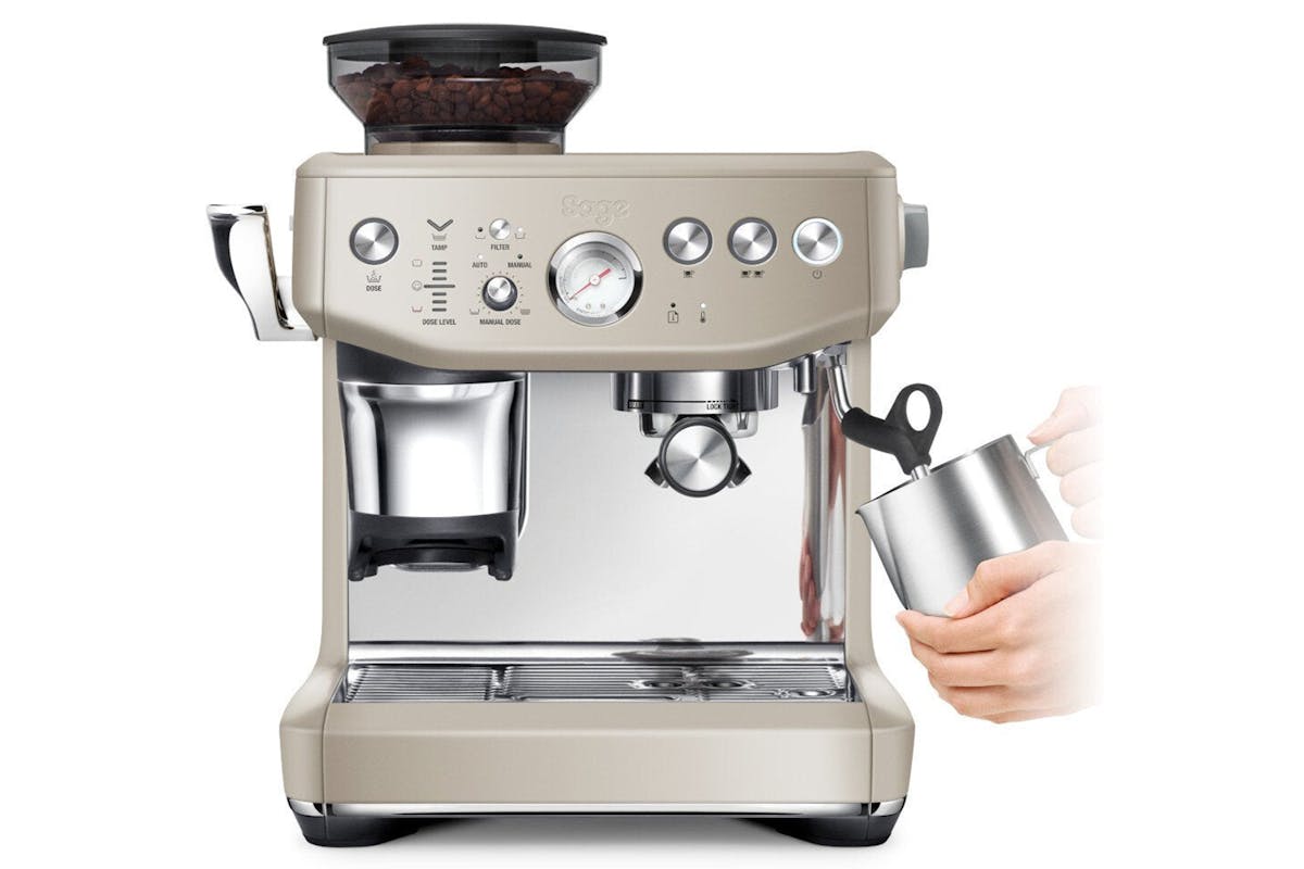 Sage Barista Express Impress Coffee Machine| SES876ALM4GUK1 | Almond Nougat-3