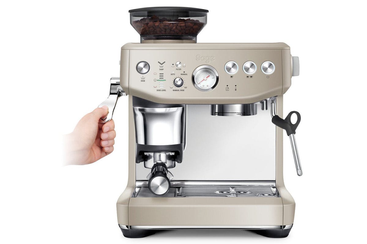 Sage Barista Express Impress Coffee Machine| SES876ALM4GUK1 | Almond Nougat-2