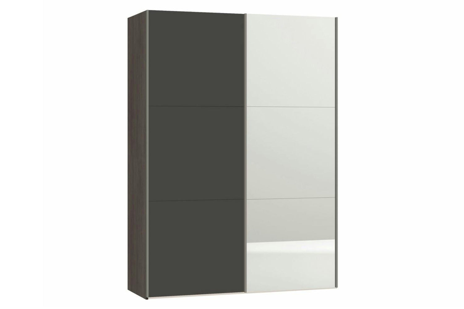 Zermatt Wardrobe | Grey Matt & Mirror | 1.5m