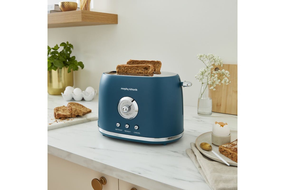 Morphy Richards Boutique 2 Slice Toaster | 980601 | Teal Green-2