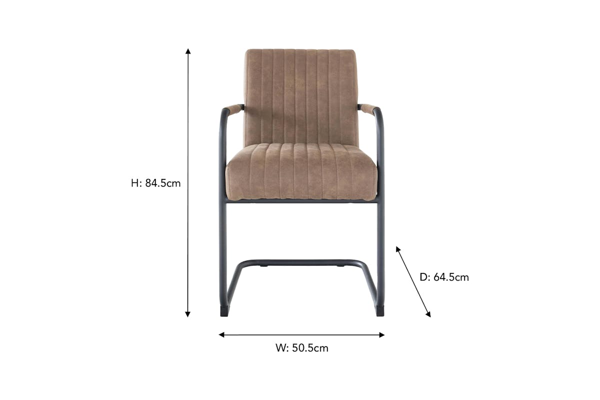 Adele Dining Chair | Brown-10