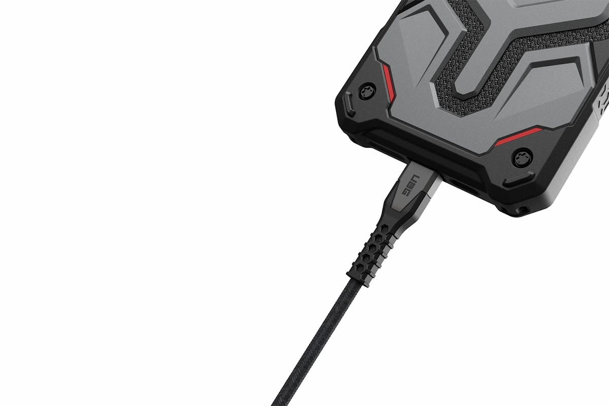 UAG Kevlar Core USB-C to USB-C Power Cable | Black/Grey-10
