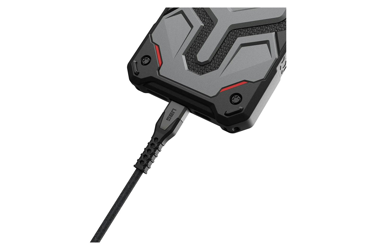 UAG Kevlar Core USB-C to USB-C Power Cable | Black/Grey-2