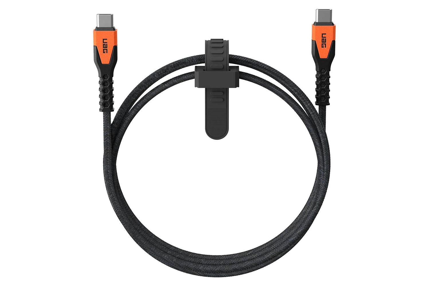 UAG Kevlar Core USB-C to USB-C Power Cable | Black/Orange