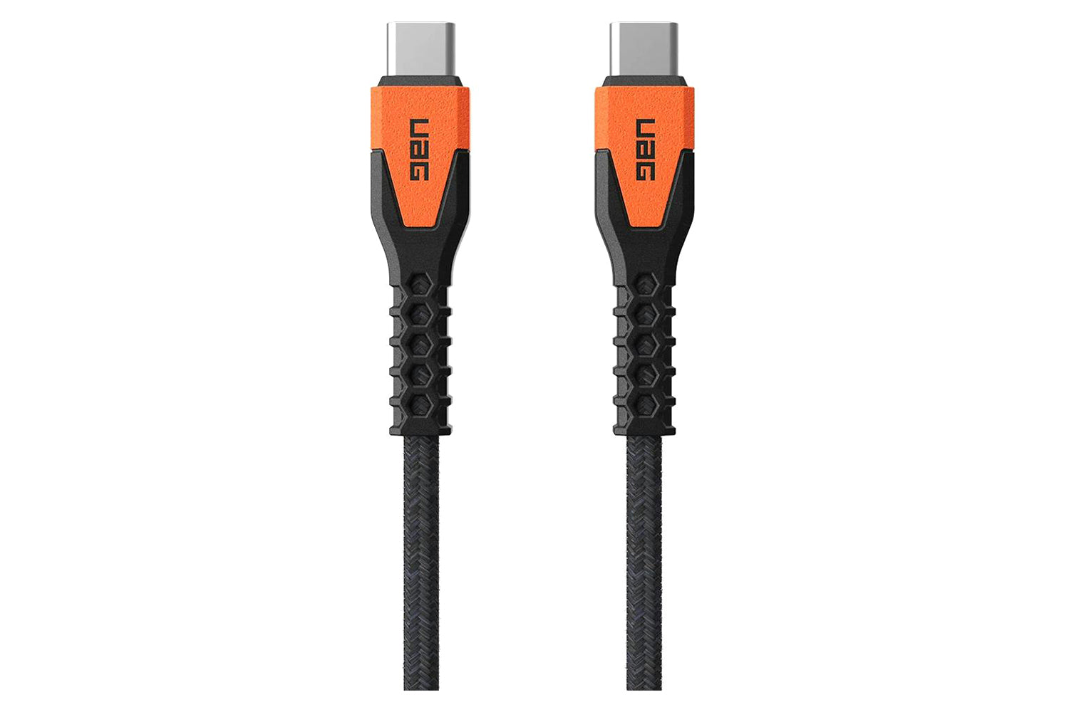 UAG Kevlar Core USB-C to USB-C Power Cable | Black/Orange-7