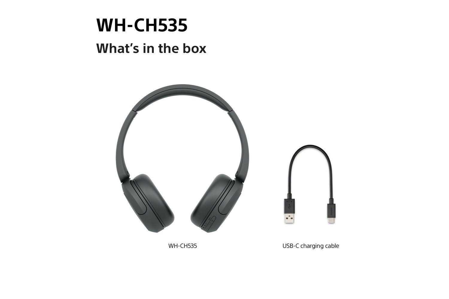 Sony WH-CH535 Wireless Bluetooth Headphones | Black-9