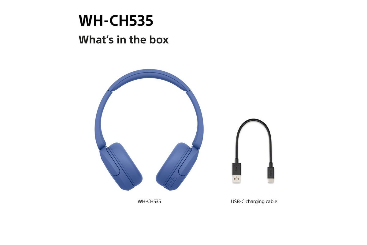Sony WH-CH535 Wireless Bluetooth Headphones | Cobalt-9