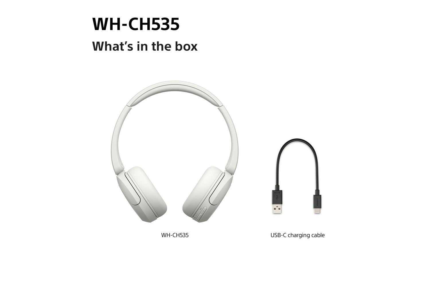Sony WH-CH535 Wireless Bluetooth Headphones | White-9