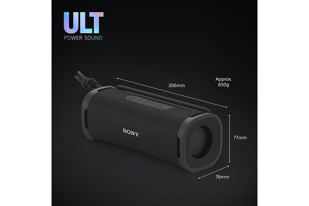 Sony ULT FIELD 1 Wireless Bluetooth Waterproof Speaker | Black | SRSULT10B.CE7-9