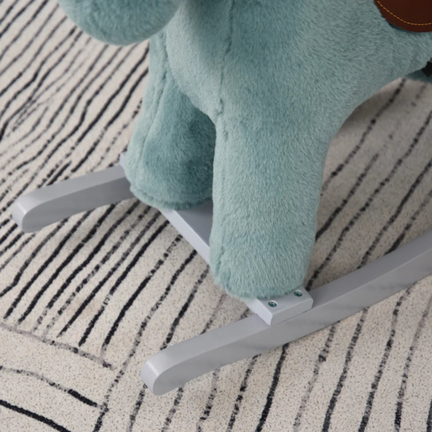 Homcom Childrens Rocking Horse Animal Rocker Toy | Blue-6