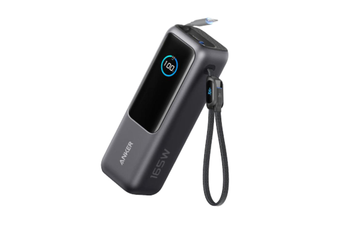 Anker 25K 165W Laptop Power Bank with Built-in Cable | Black