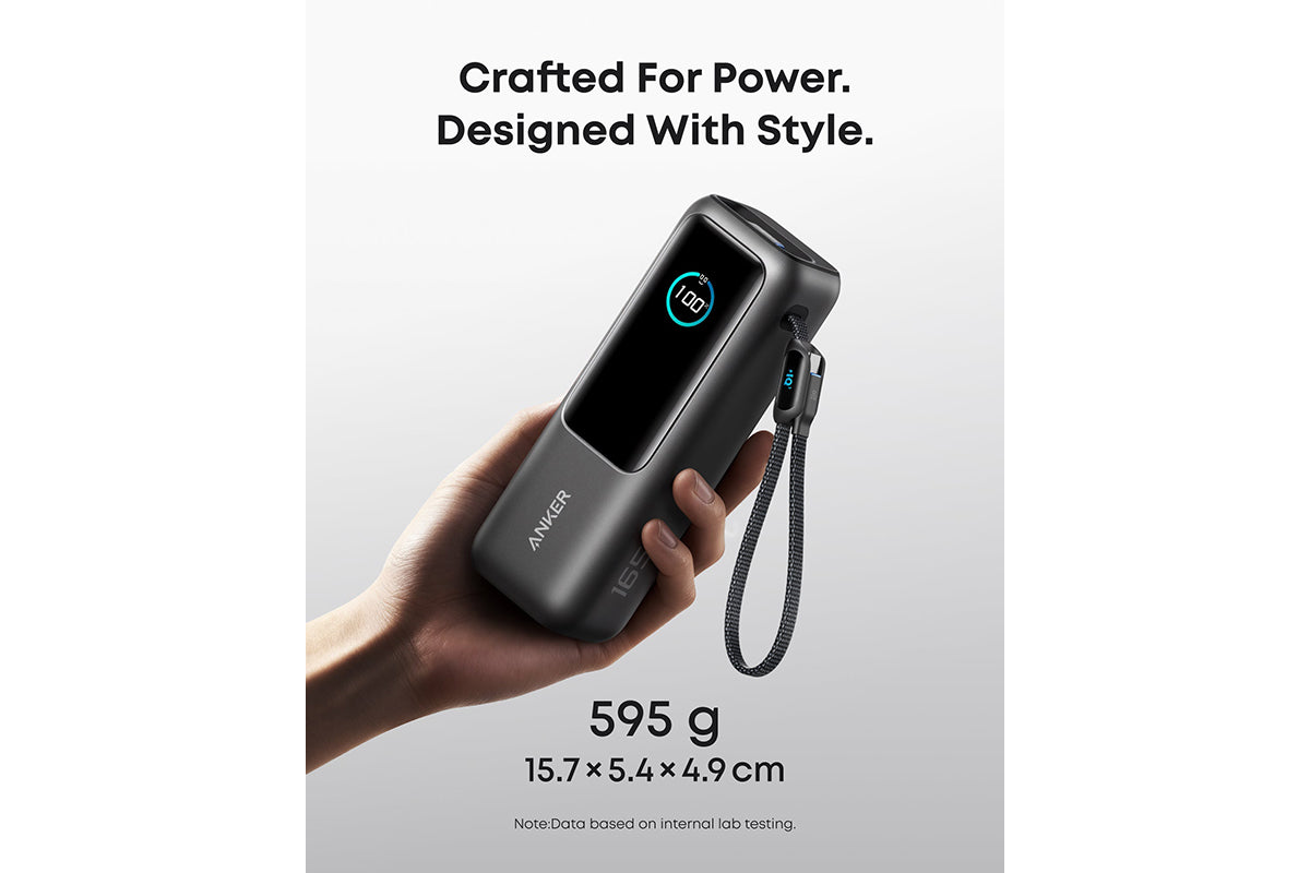Anker 25K 165W Laptop Power Bank with Built-in Cable | Black-7
