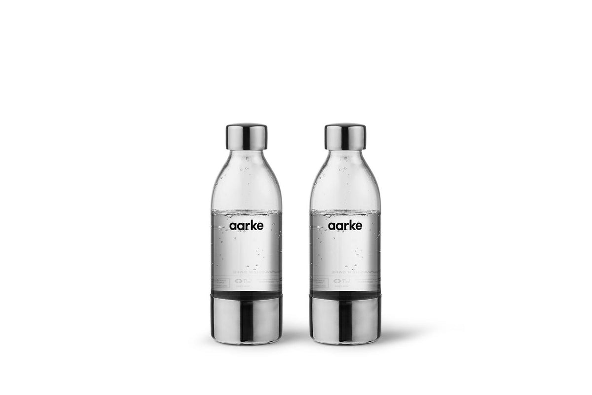 Aarke Aarke 2-pack Small 650ml Pet Bottle With Details In Ss