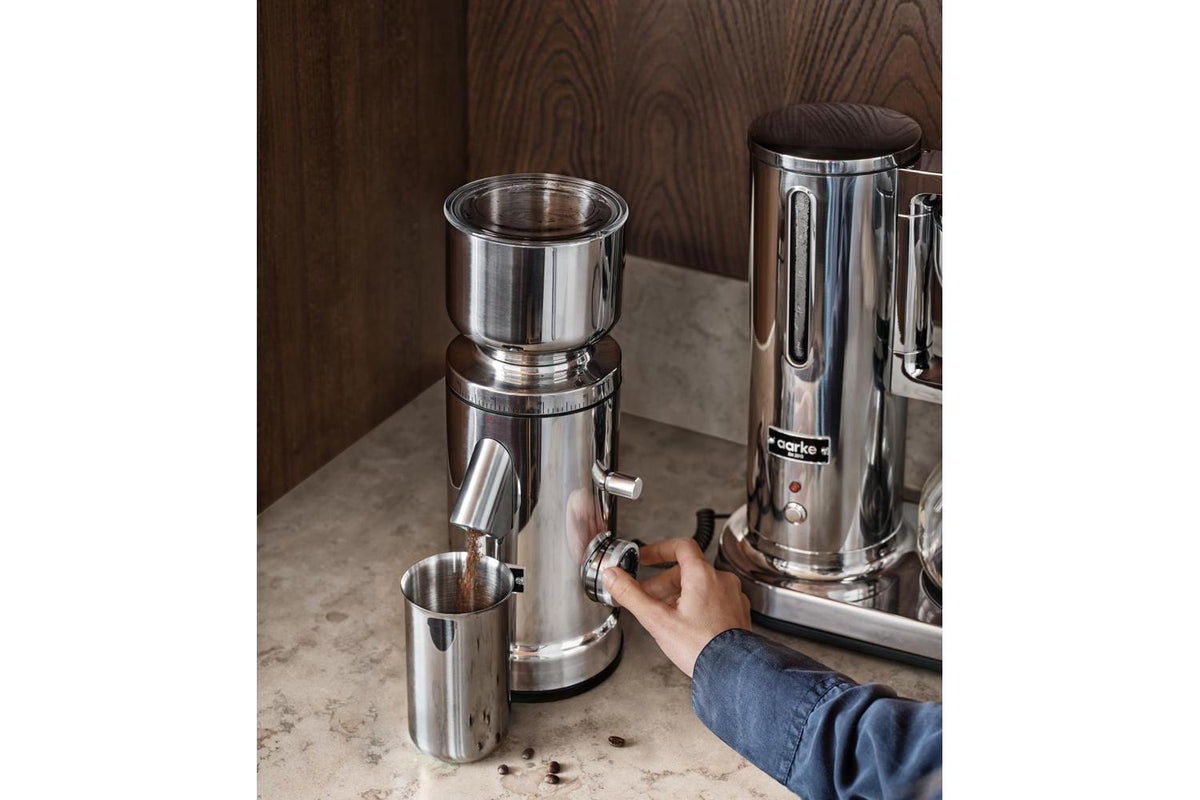 Aarke Aarke Coffee Grinder 64mm Flat Burr 60set 250g 120w Stainless Steel-7