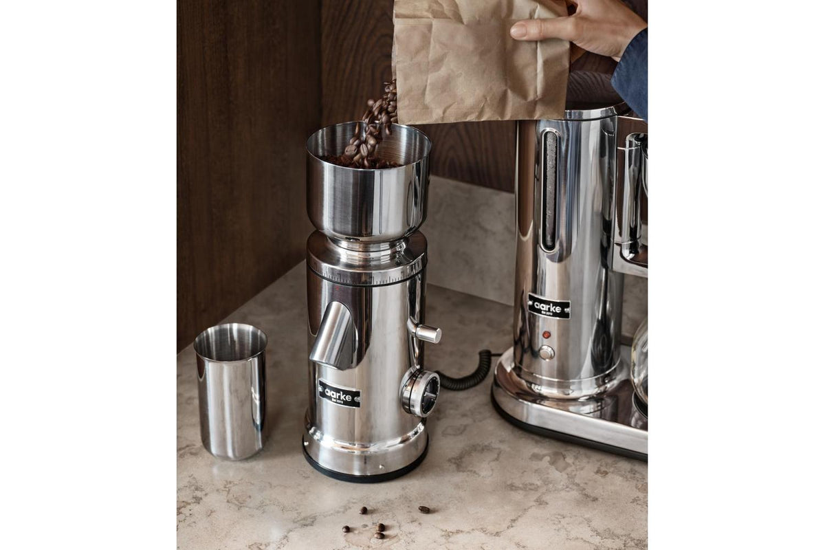 Aarke Aarke Coffee Grinder 64mm Flat Burr 60set 250g 120w Stainless Steel-8