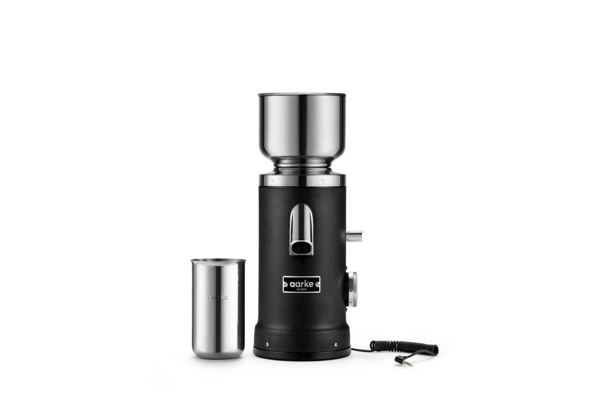 Aarke Aarke Coffee Grinder 64mm Flat Burr 60set 250g 120w Matte Black
