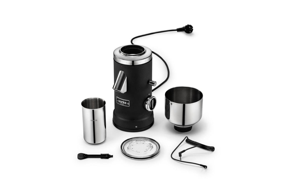 Aarke Aarke Coffee Grinder 64mm Flat Burr 60set 250g 120w Matte Black-2