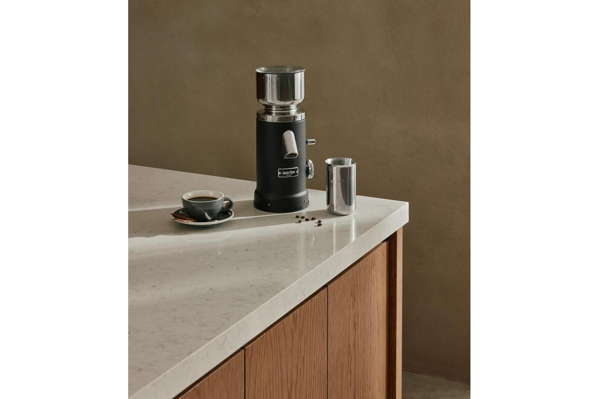 Aarke Aarke Coffee Grinder 64mm Flat Burr 60set 250g 120w Matte Black-6