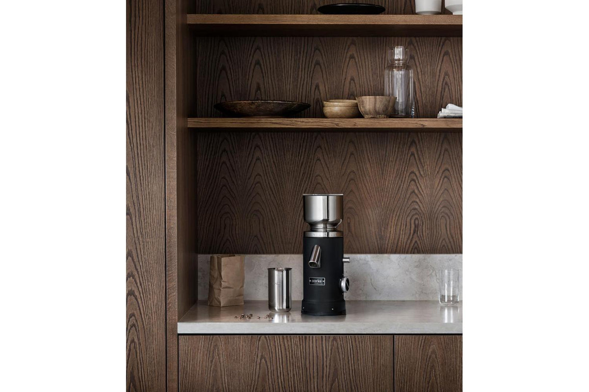Aarke Aarke Coffee Grinder 64mm Flat Burr 60set 250g 120w Matte Black-7