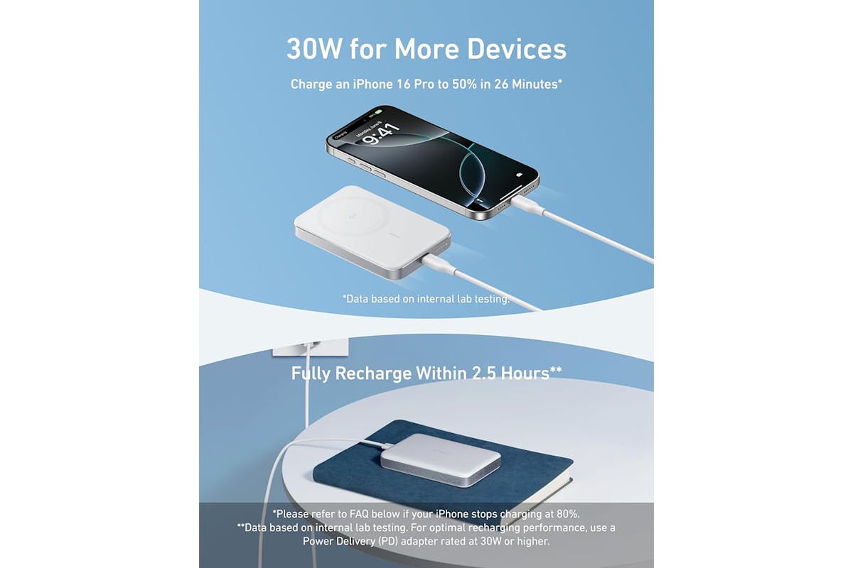 Anker MagGo 10,000mAh Power Bank | White-6