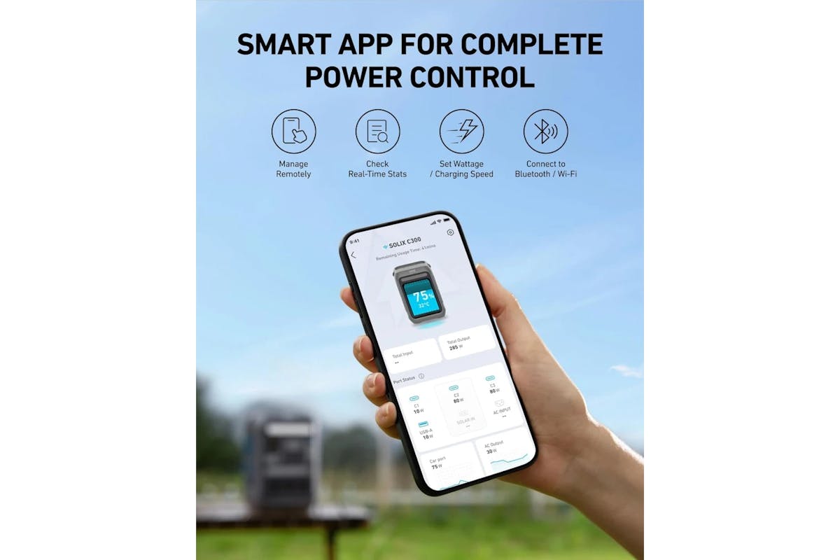Anker Solix C300X AC Portable Power Station | 300W | A1723211-12