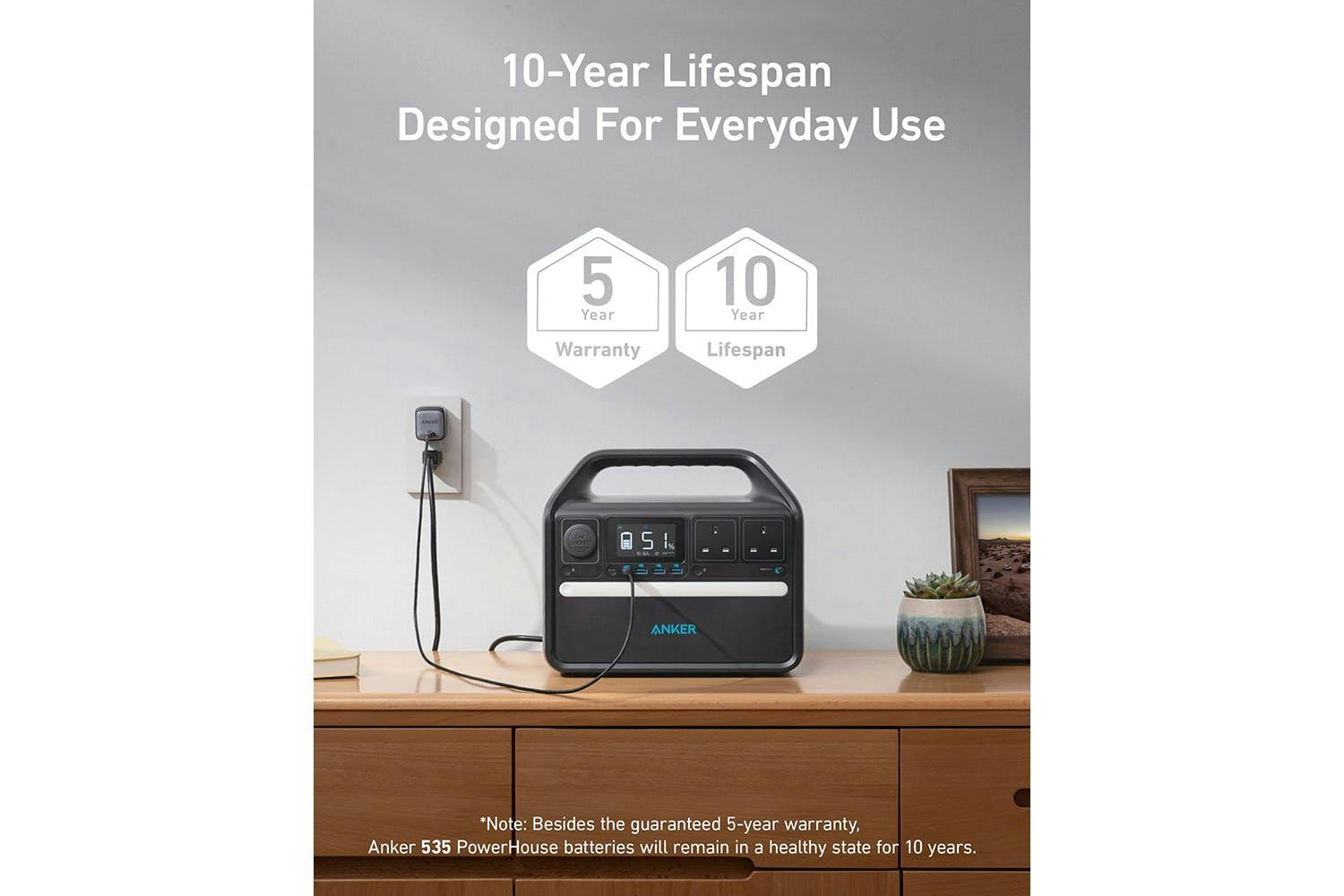 Anker 535 Portable Power Station | 500W | Black-11