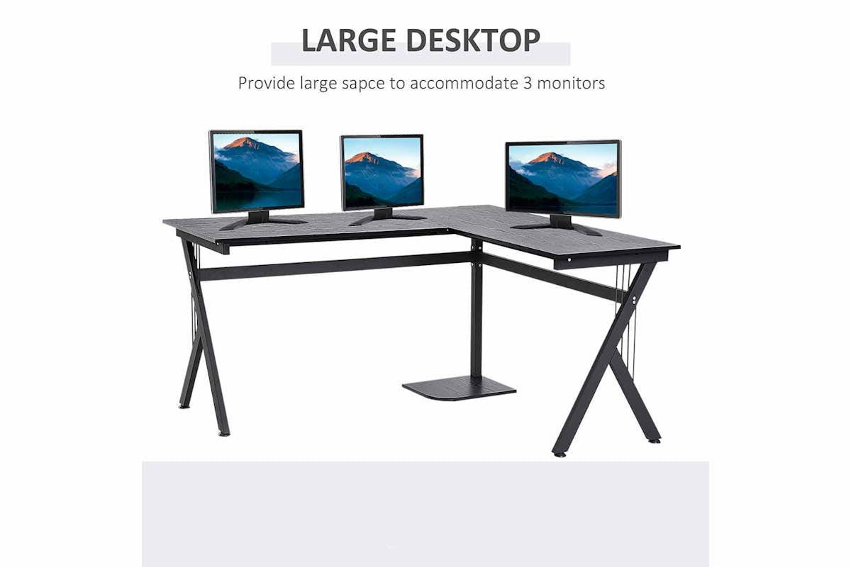 Homcom Home Office Computer Desk | Black-3