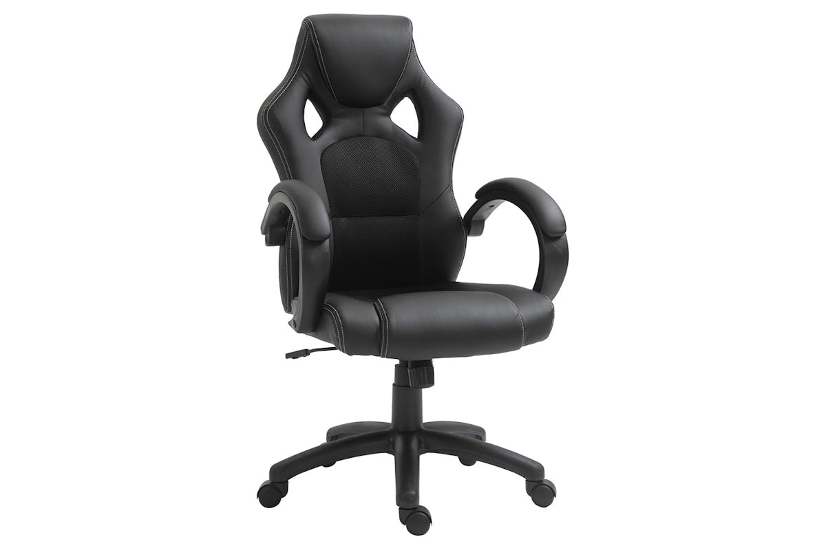 Homcom Swivel Gaming Chair | Black