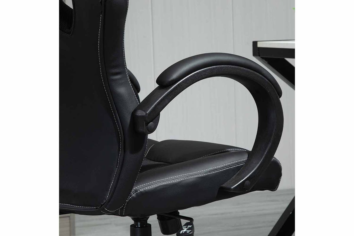 Homcom Swivel Gaming Chair | Black-6