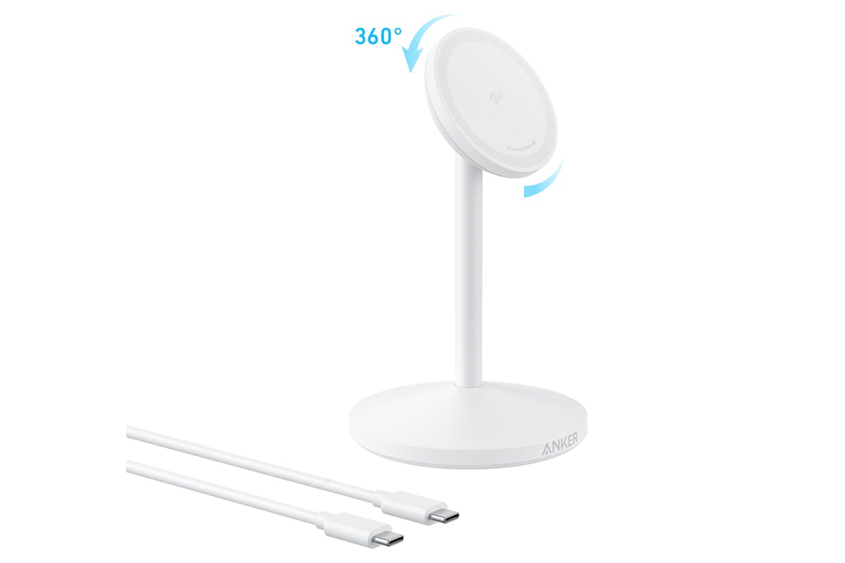 Anker MagGo 3-in-1 15W Wireless Charging Station | White-2